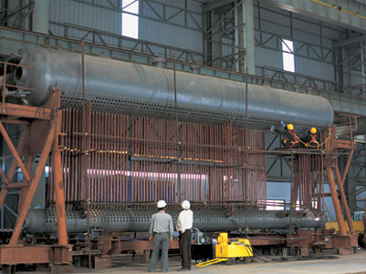 Package Boiler under manufacture at our coastal plant at Dahej